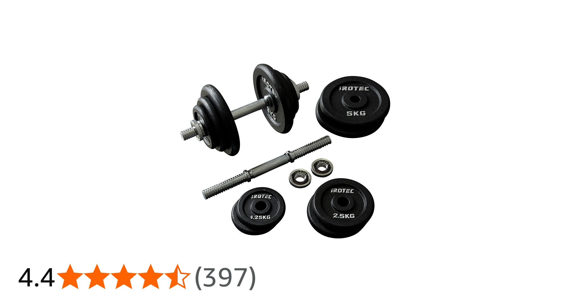 Amazon | IROTEC （アイロテック） アイアン ダンベル 40KGセット