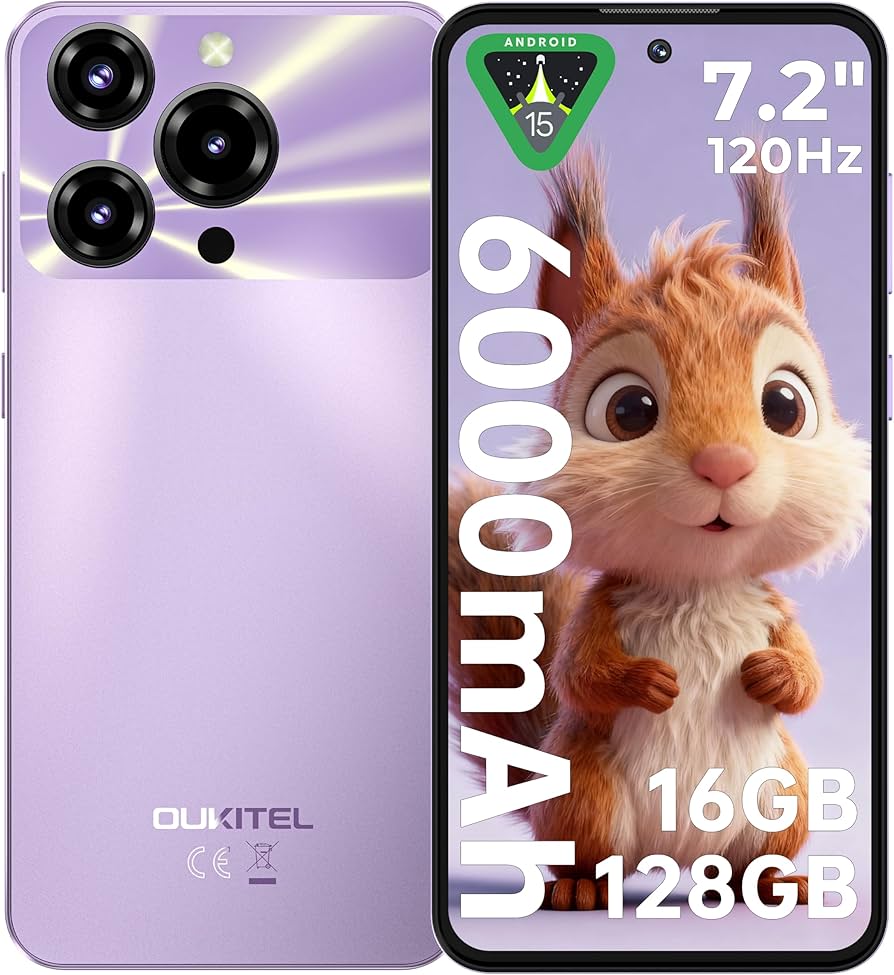 Amazon | [7.2 HD+ 大画面 SIMフリー スマホ 本体]OUKITEL C69 6000mAh