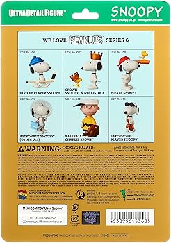 Amazon.com: Medicom Peanuts Series 6: Baseball Charlie Brown UDF