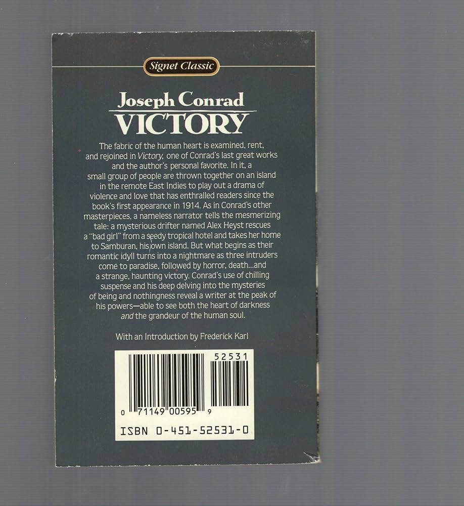 Victory: Conrad, Joseph, Karl, Frederick R.: 9780451525314: Amazon