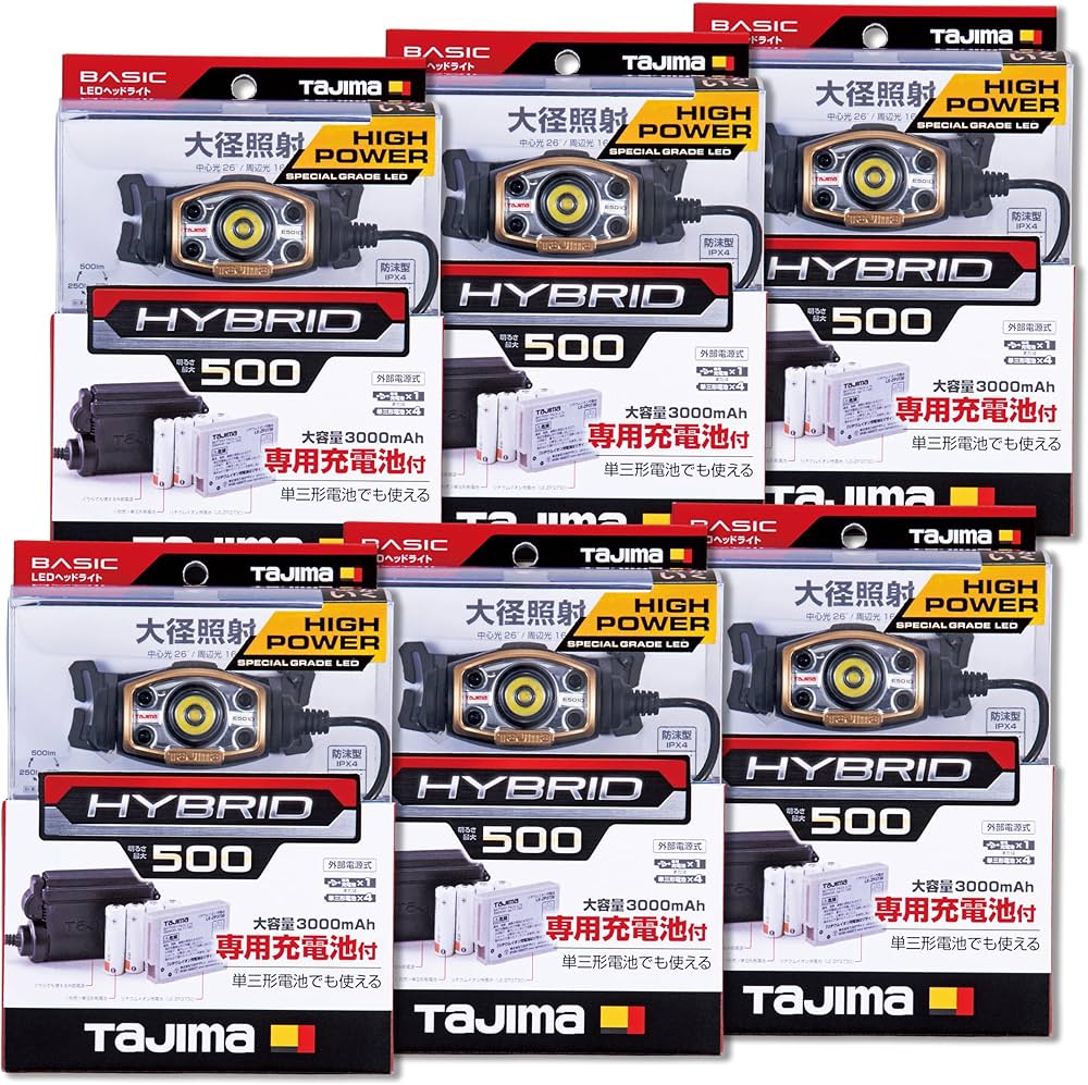 Amazon.co.jp: タジマ LEDヘッドライトE501D 明るさ500ルーメン 専用充
