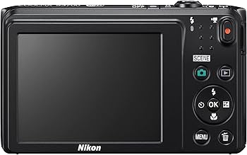Nikon Digital Camera Coolpix S3700 Black 8x Optical Zoom 20.05