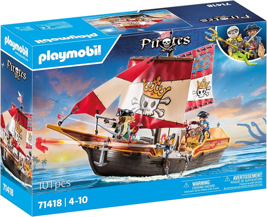 Amazon.com: Playmobil Pirate Ship : Toys & Games