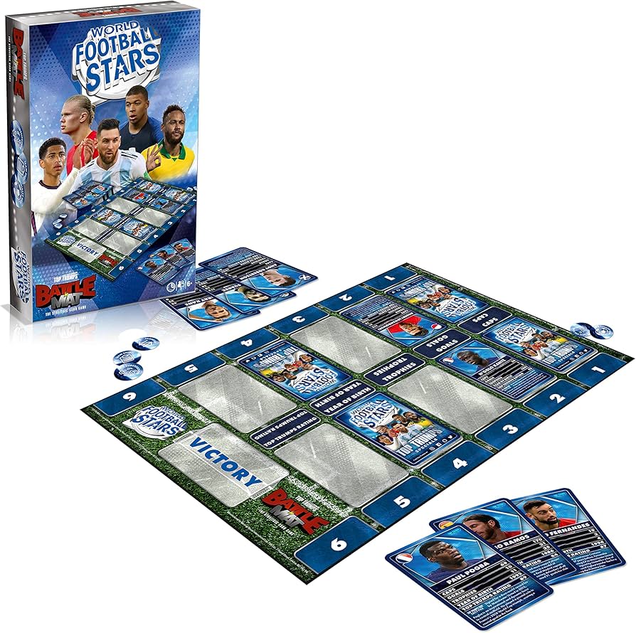Amazon.com: Top Trumps World Football Stars Battle Mat Card Game