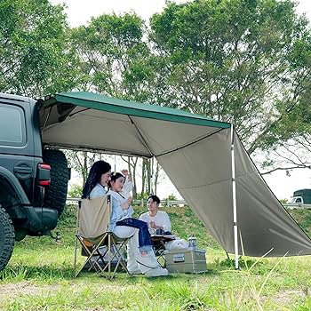 Amazon | GOTIDYカーサイドタープ ワンタッチ 車 タープ テンション
