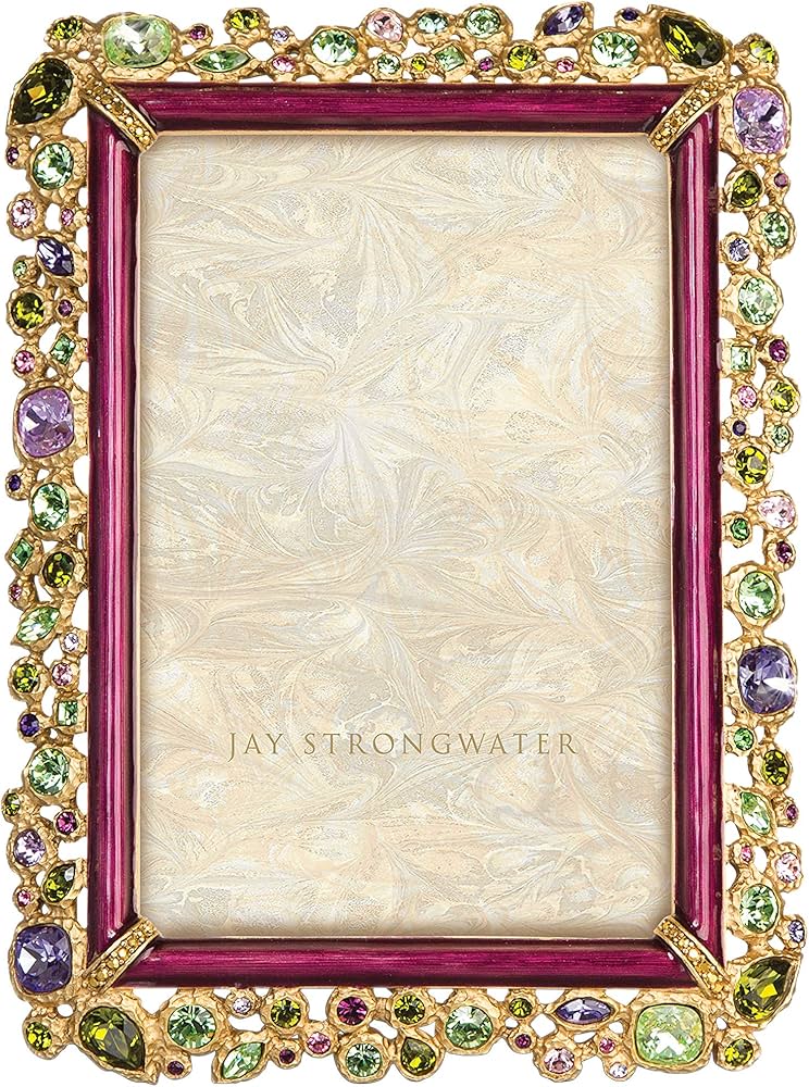 Amazon.com - Jay Strongwater Emery Bejeweled 4x6 Picture Frame
