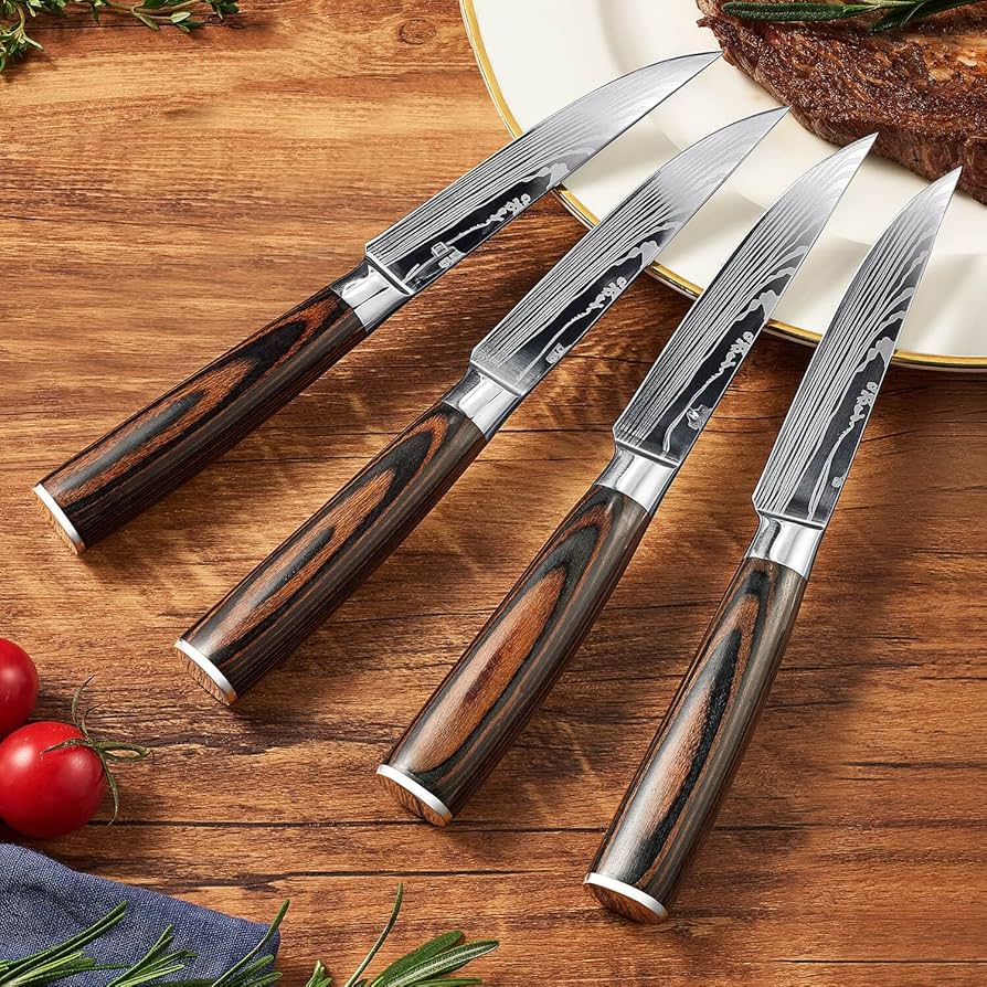 Amazon.com: SENKEN 16-Piece Natural Acacia Wood Kitchen Knife