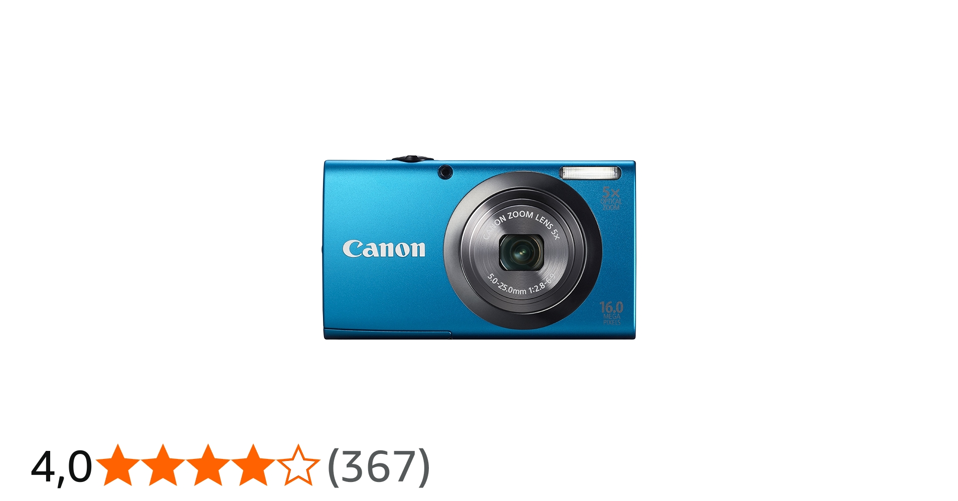 Canon PowerShot A2300 Digitalkamera (16 MP, 5-fach opt. Zoom, 6