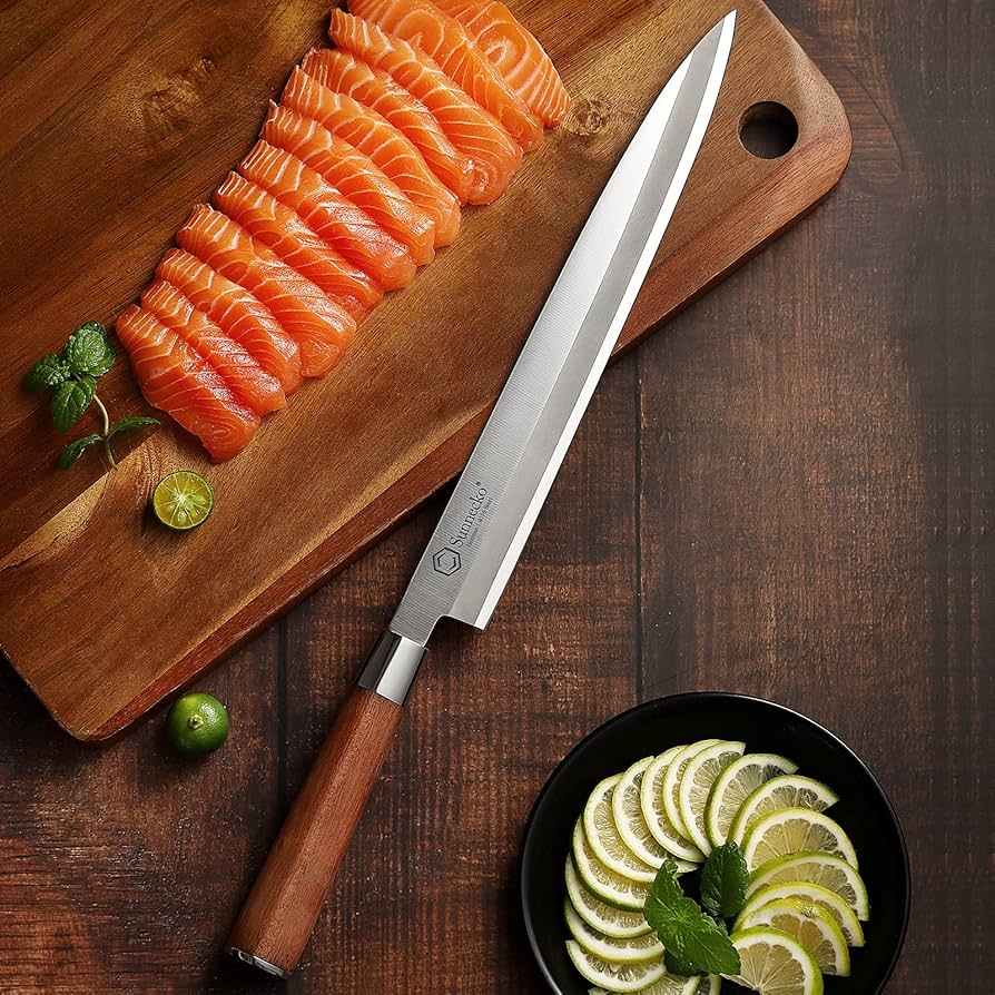 Amazon | Sunnecko 刺身包丁 包丁 柳刃 270mm ステンレス 片刃 黄檀 和