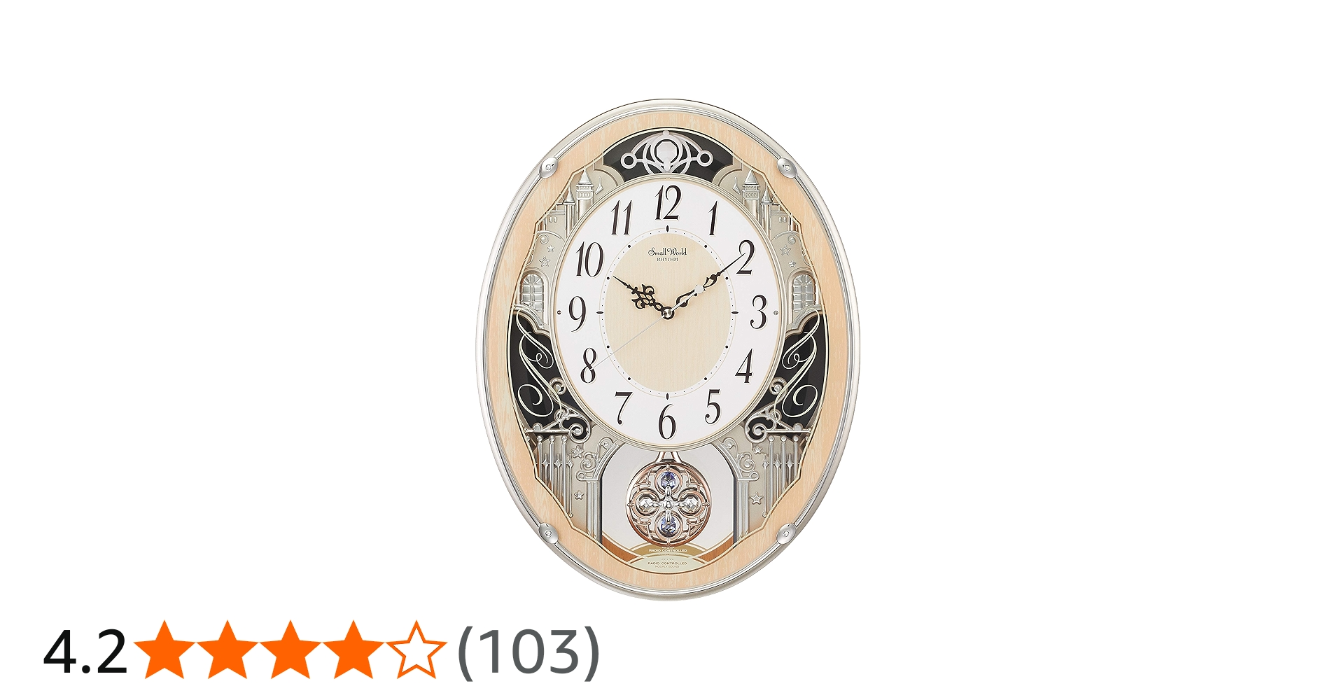 Amazon.co.jp: リズム(RHYTHM) 掛け時計 電波時計 アナログ 30曲