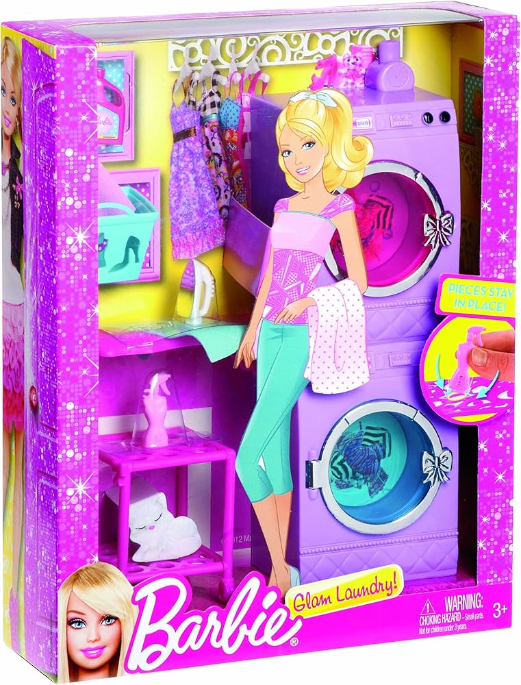 Amazon.co.jp: バービー ハッピー家具セット バービー せんたくき