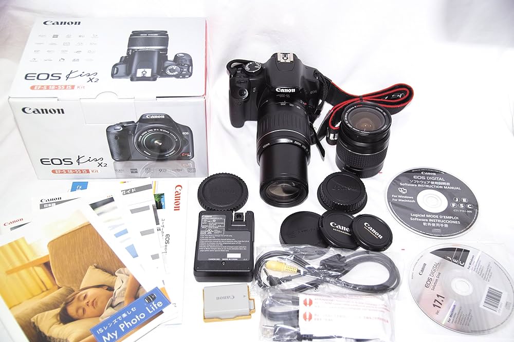 Amazon | Canon デジタル一眼レフカメラ EOS Kiss X2 ダブルズーム