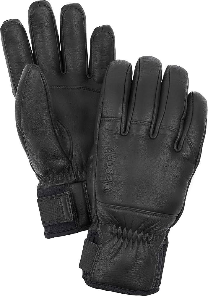 Amazon.com: Hestra Omni 5-Finger Leather Glove - Black - 9