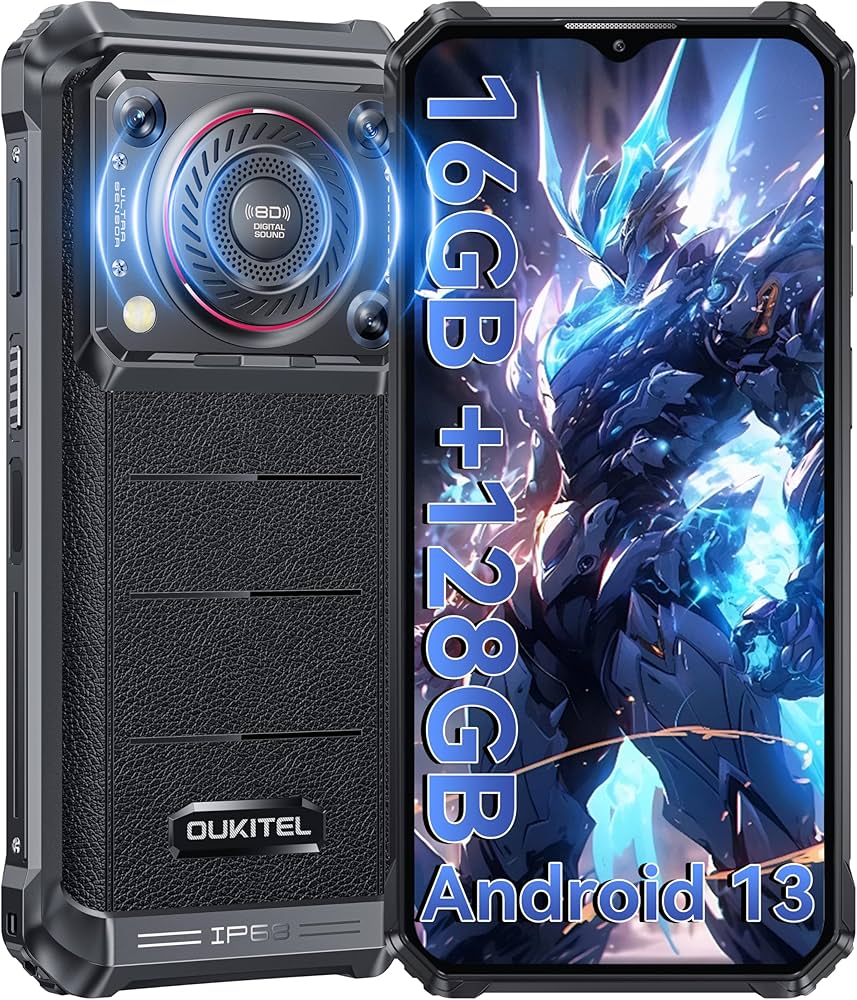 Amazon | OUKITEL WP36 タフネススマホ simフリー 16GB RAM 128GB ROM