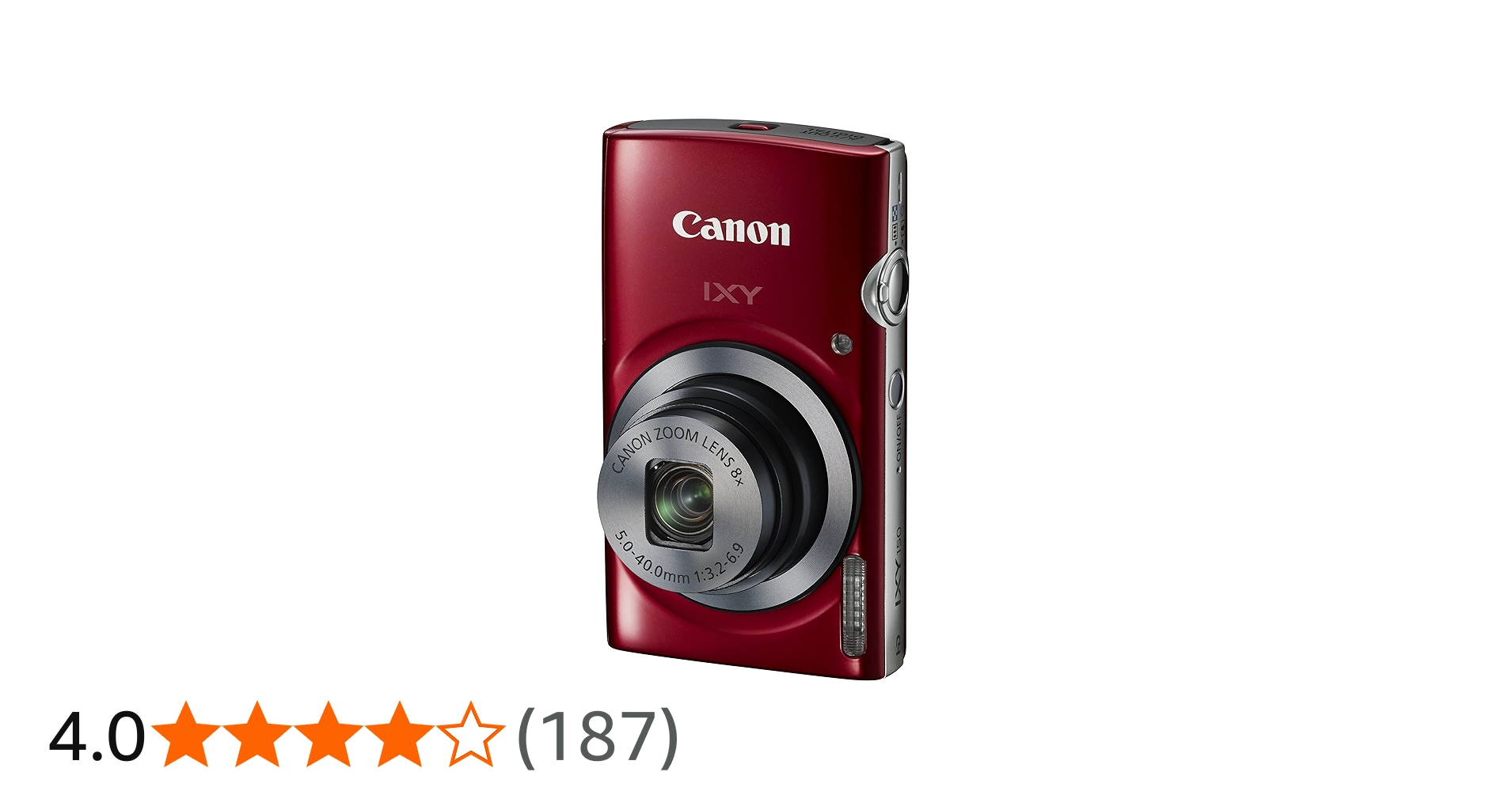 Amazon.co.jp: Canon デジタルカメラ IXY150 レッド 光学8倍ズーム