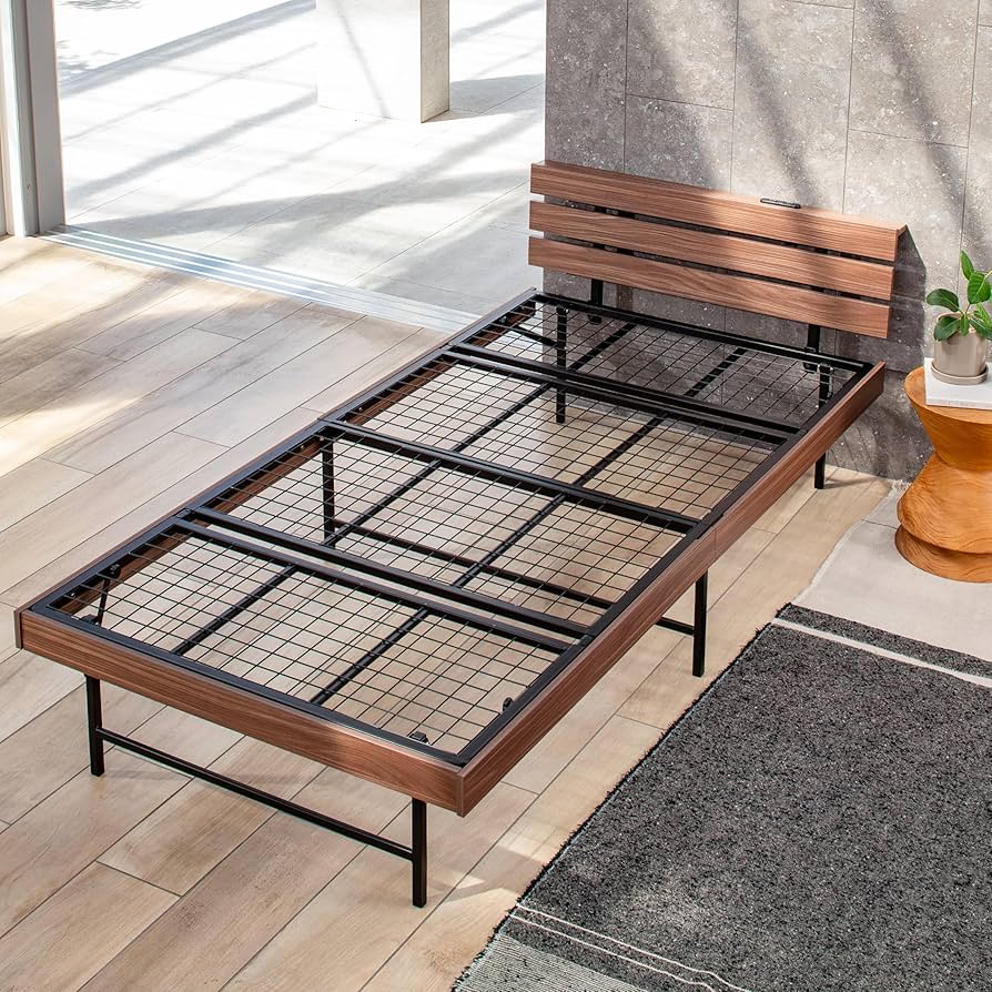 Amazon｜GOKUMIN シングル ベッドフレーム スチールベッド パイプ