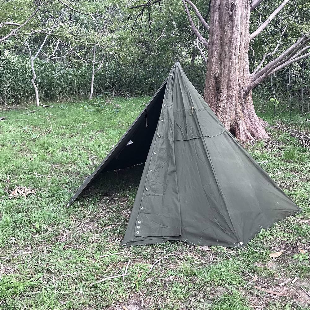 軍幕 ポーランド軍 ポンチョテント Mサイズ ハトメ2つ