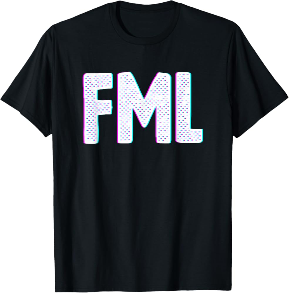 Amazon | FML、Fuck My Life Tシャツ | Tシャツ・カットソー 通販