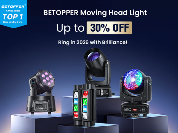 Amazon.com: BETOPPER DJ Lights Moving Head,RGBW Mini Stage Lights