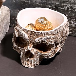 Amazon.co.jp: [Queen-b] スカル ガーデン ポット ドクロ プランター