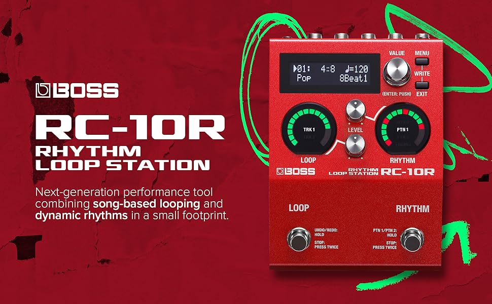 Amazon.com: BOSS RC-10R Rhythm Loop Station | Song-Based Looping