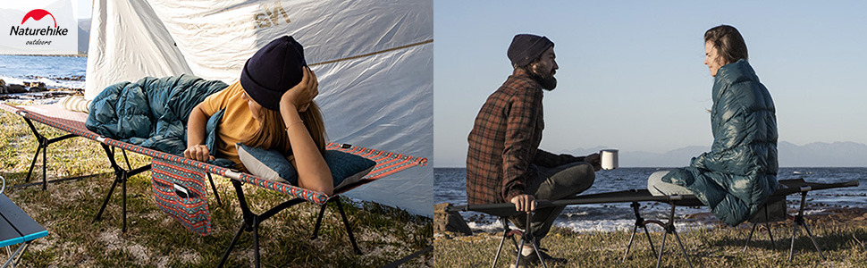 Amazon | Naturehike アップグレード アルミ ベッド 折畳キャンプ