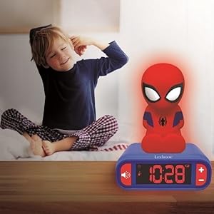 Amazon.com: LEXiBOOK - Marvel Spider-Man Digital Alarm Clock with