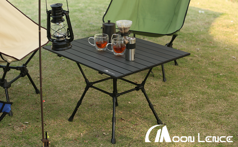 Amazon | MOON LENCE キャンプ テーブル より安定 アウトドア 3階段高