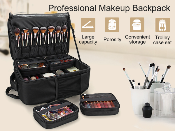 Amazon.com : TANTO Makeup Backpack, Makeup Artist Bag Professional