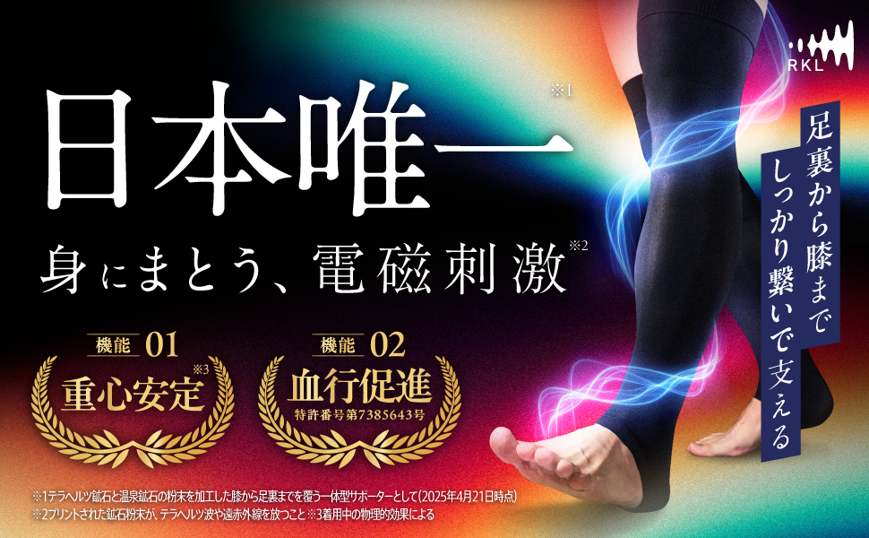 Amazon.co.jp: RKL【公式】膝サポーター 足裏一体型 歩行サポーター