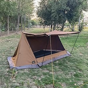 Amazon | YGY軍幕パップテントTC素材 4シーズン適用ソロキャンプテント