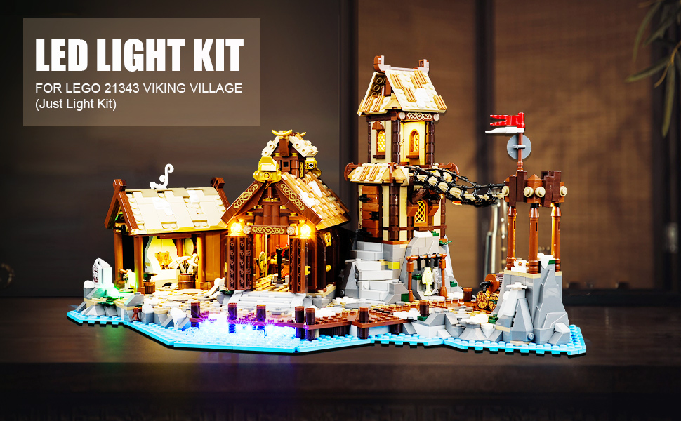 Amazon.com: Rorliny LED Light Kit for Lego Ideas Viking Village
