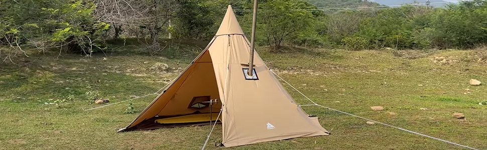 Amazon.co.jp: POMOLY YARN PLUS TC ワンポールテント、ハーフインナー