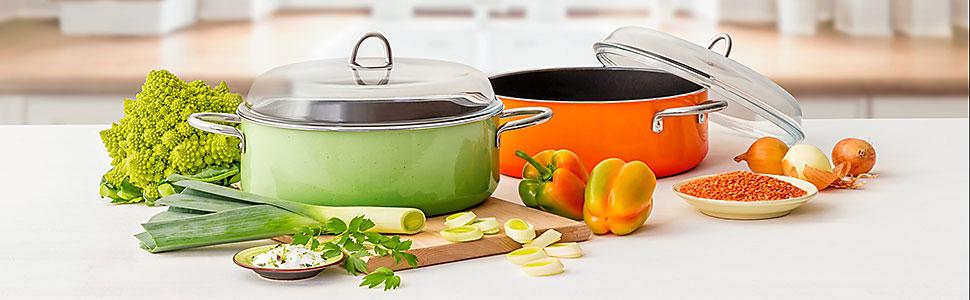 Silit CombiSet Topfset 2-teilig, Kochtopf mit Deckel als Pfanne