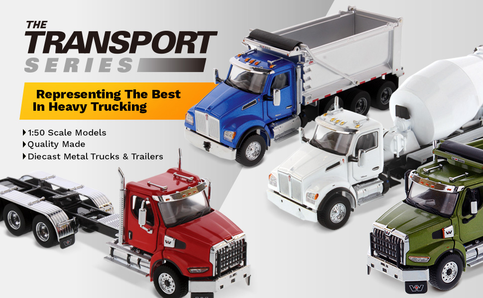 Amazon.com: 53' Flat Bed Trailer Silver Transport Series 1/50