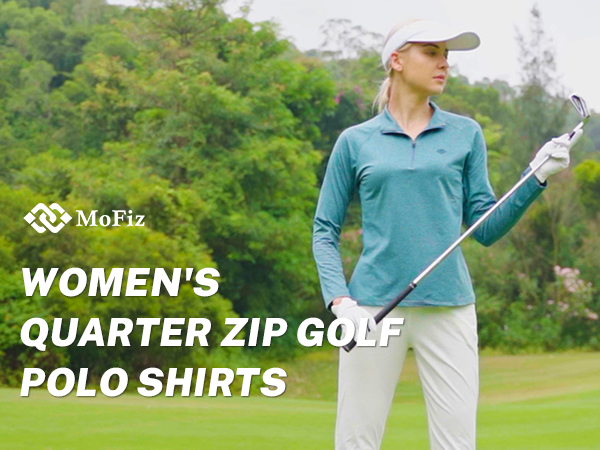 Amazon.com: AjezMax Womens 1/4 Zip Golf Shirt Long Sleeve