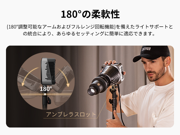 Amazon | Zhiyun Molus G200 200W LED ビデオライト二色 2700-6500K