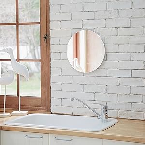 Amazon.co.jp: 村松鏡店 鏡 丸 壁掛け 日本製 トイレ 丸型 洗面