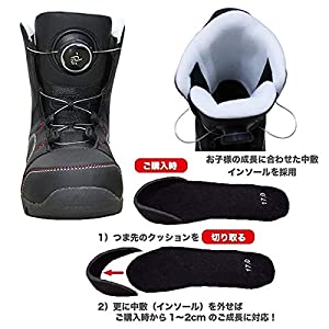 Amazon | キッズ スノーボード ブーツ SPOON KID's TGF ダイヤル