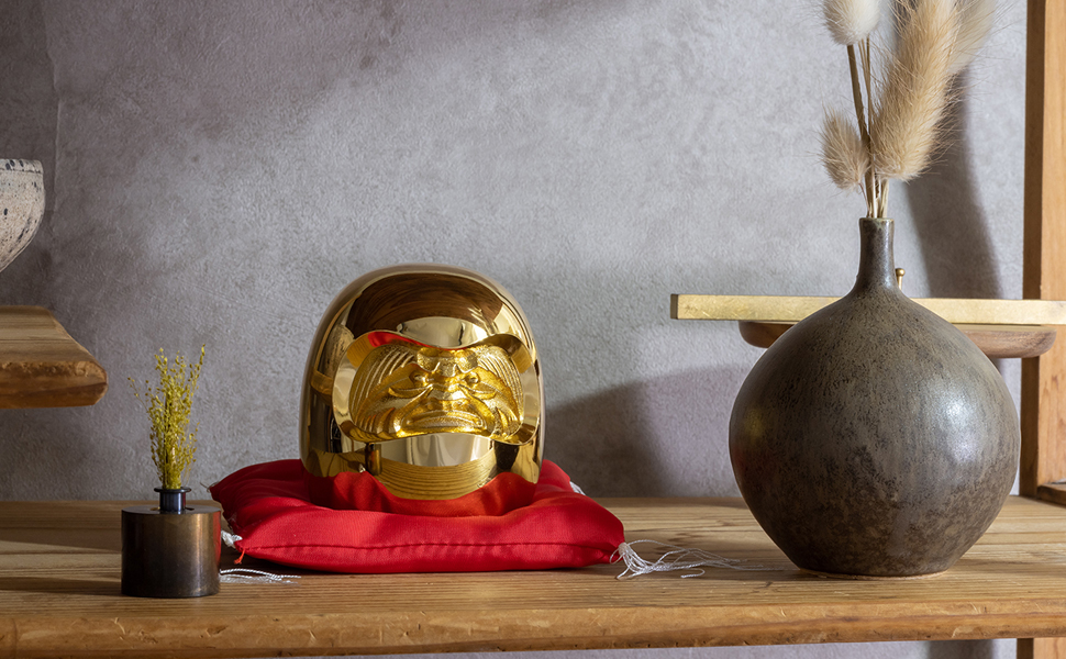 Amazon.co.jp: 開運 達磨 （金メッキ/24金）＿置物 ダルマ 円覚大師