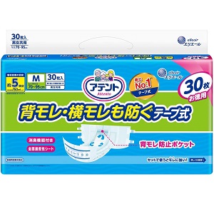 Amazon | アテント テープ式 Mサイズ 消臭効果付き 背モレ・横モレも