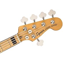 Amazon.com: Squier Classic Vibe 70s 5-String Jazz Bass, Black