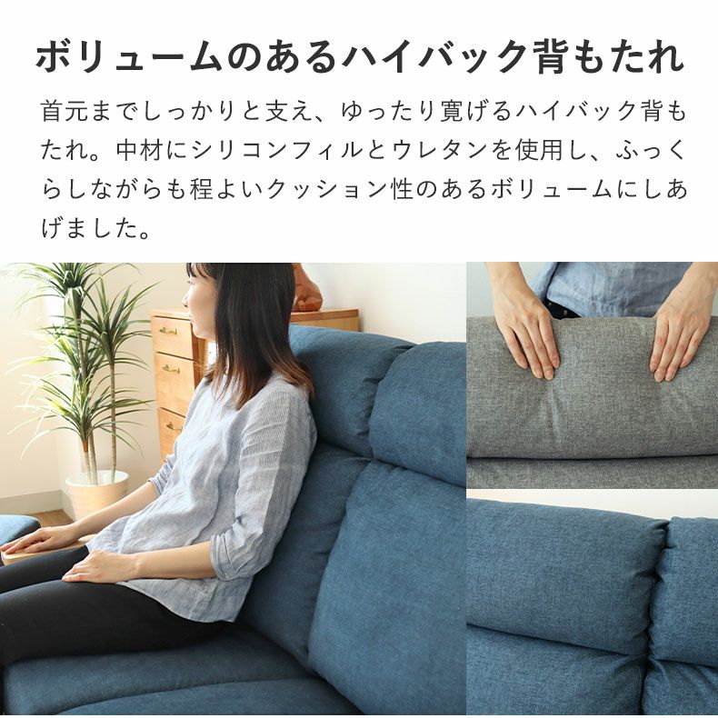 撥水 3人掛け ソファ ニーナS