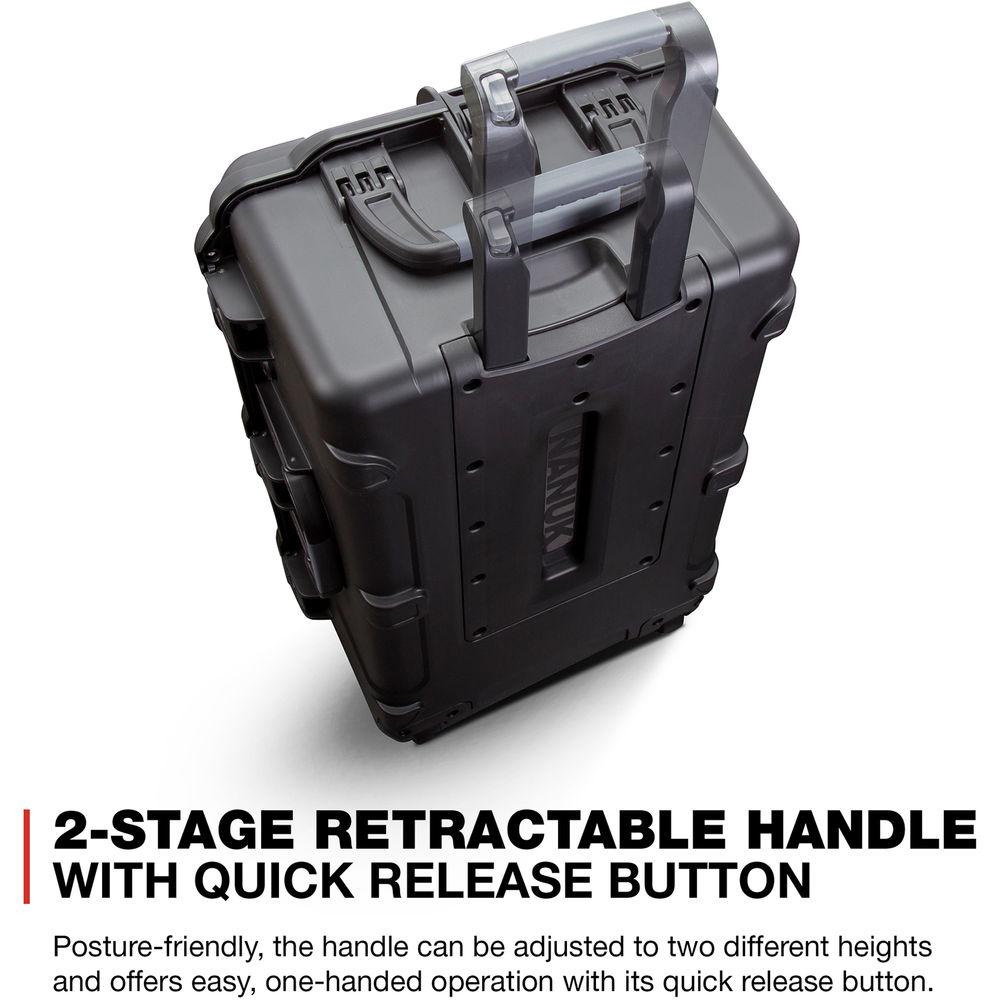 Nanuk 963 Wheeled Hard Case with Padded Divider Insert (Black