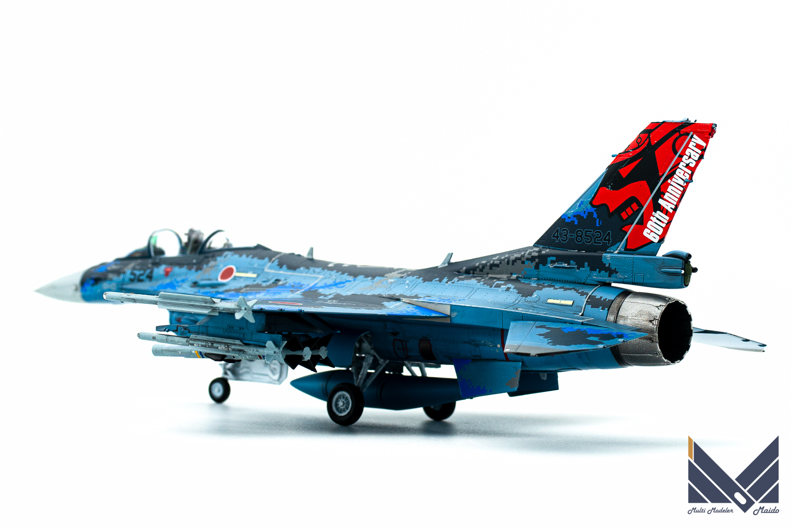 ファインモールド 1/72 航空自衛隊 F-2A デジタル迷彩 要撃仕様 完成品