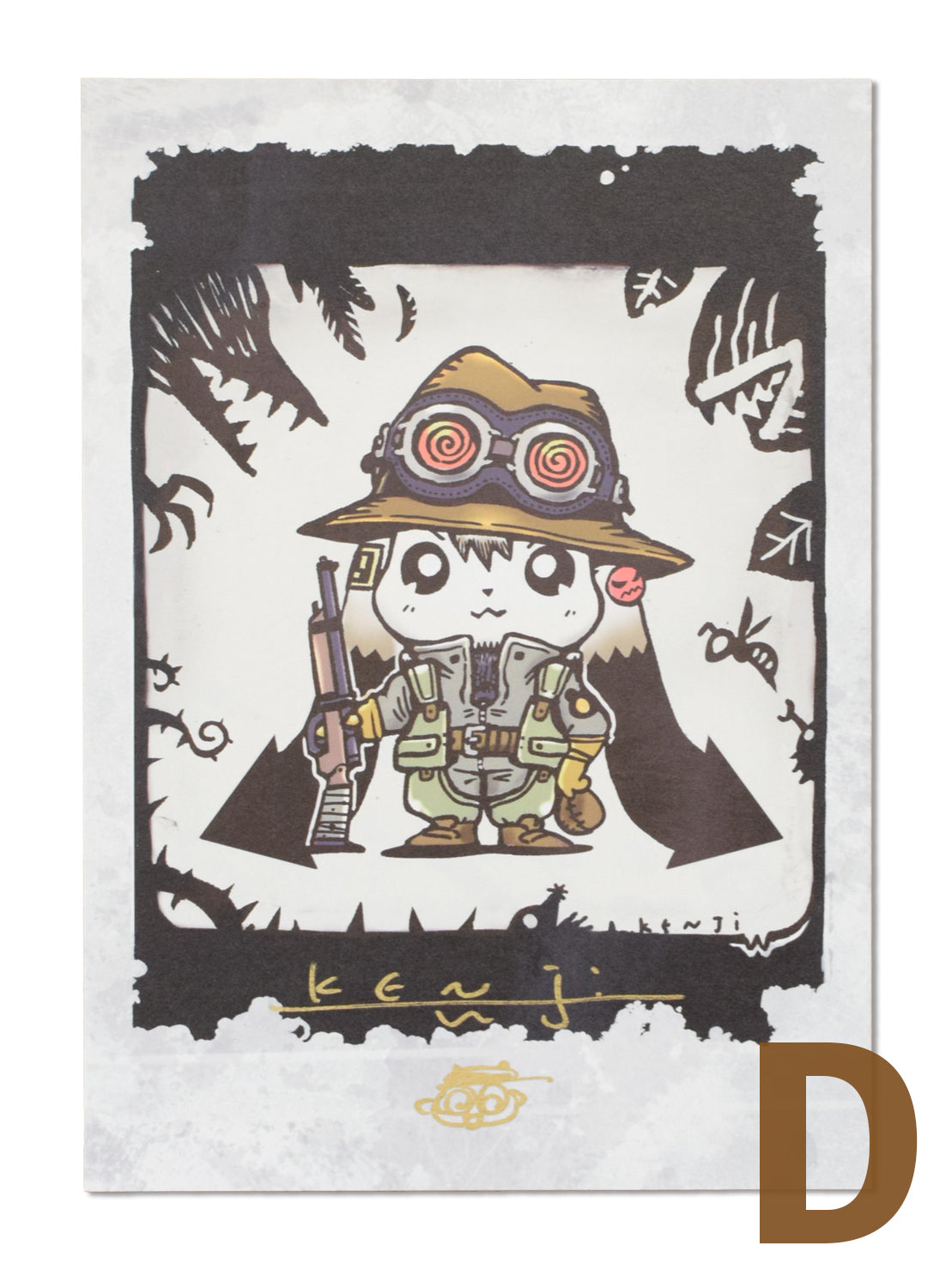 渡辺けんじ 直筆サイン入り プリントイラストカード – MAJI展