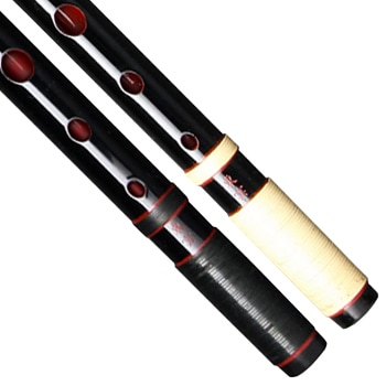 東雲麗 篠笛 ドレミ調 7穴 8本調子 漆黒 籐両 | 篠笛,東雲 通販なら和