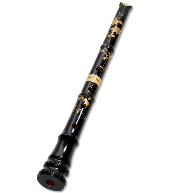 235尺八本体 ニ尺管 倫童銘ニ印 235尺八本体