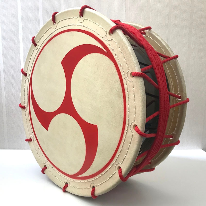 良品】和太鼓 締太鼓 スタンド バチ付 和楽器 伝統芸能 良品】和太鼓