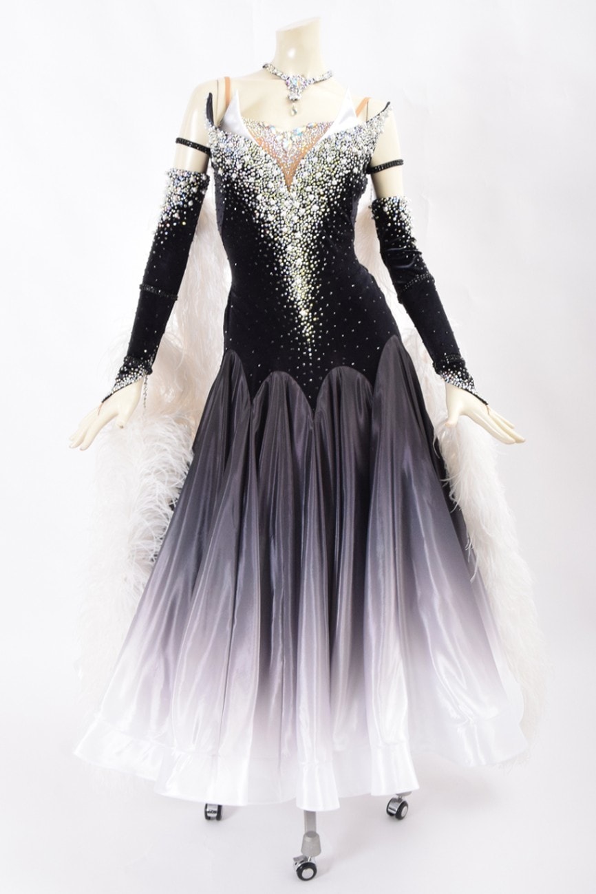 専用！社交ダンスドレス！TDS TANIA兼用トップス！ADS 黒